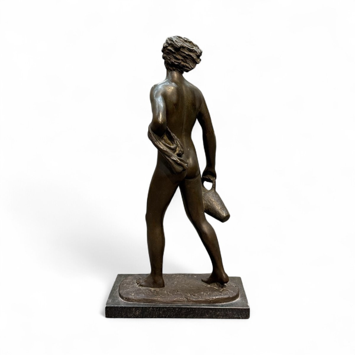 Angelo Ferreri - Porteuse d'eau en Bronze - Italie, années 40-photo-2